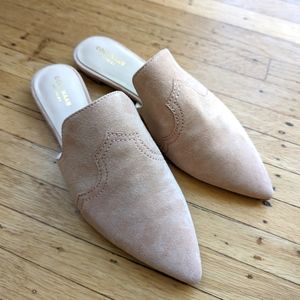 Cole Haan Mule, Size 8.5, Pink suede leather, Never worn
